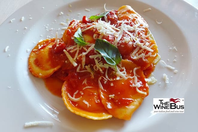 Ravioli with Piennolo tomatoes