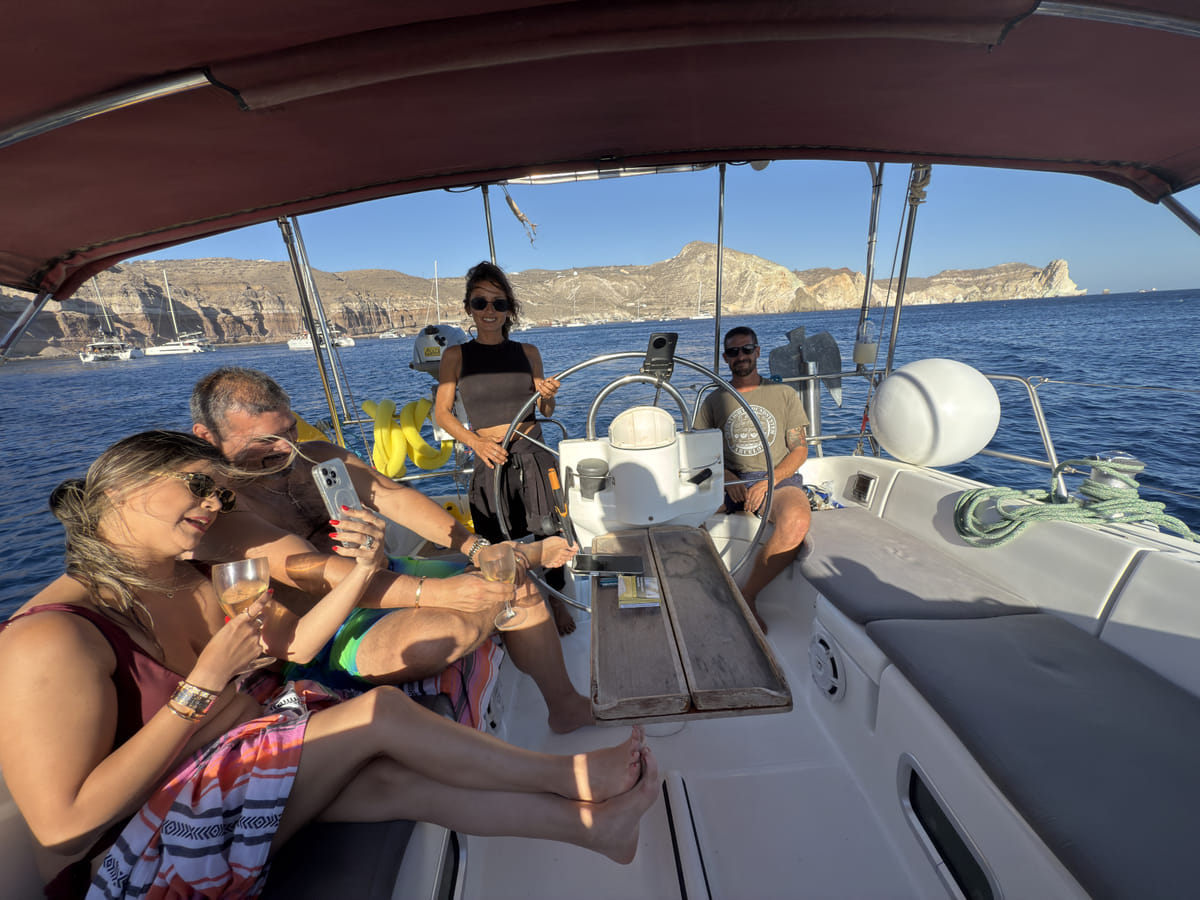 Private Santorini Sunset Sailing Cruise