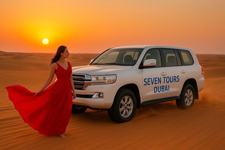 Dubai Evening Desert Safari: Camel Ride, Sandboarding & BBQ Dinner