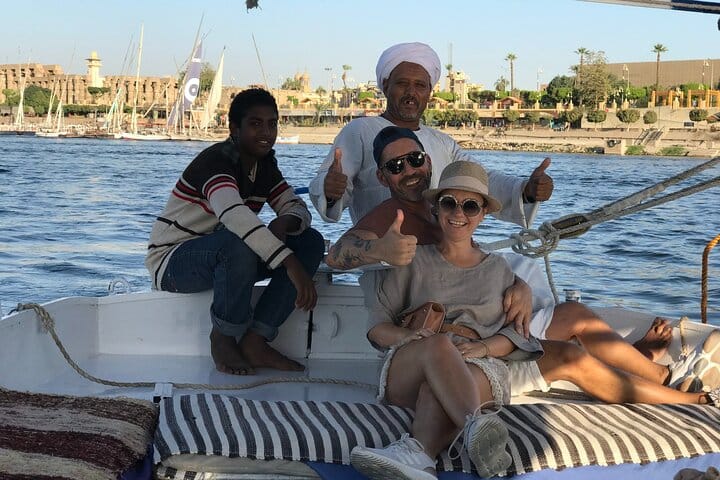 Private Felucca Trip to Banana Island & Private Transfer in Luxor