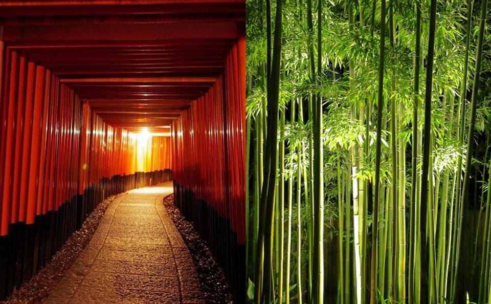 Kyoto Fushimi-Inari and Arashiyama Night Walking Tour