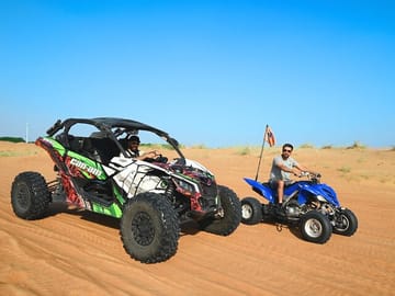 Short Desert Tour with Quad Bike Camel Ride Sandboard & Sunset