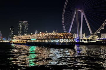 Dinner Cruise on the Lotus Mega Yacht at Marina Beach, Dubai