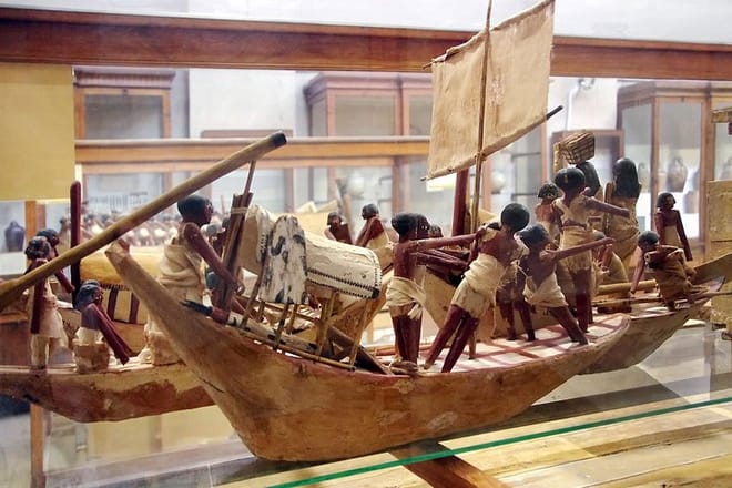 Inside Egyptian museum