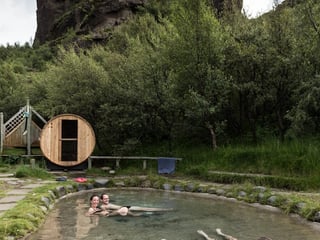The LavaSpa at the Volcano Huts in Þorsmörk.