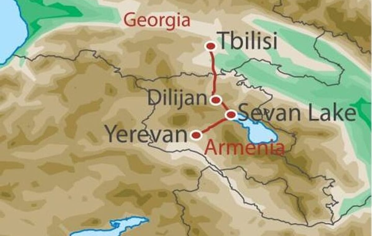 Jump from Yerevan to Tbilisi(or vice versa) with Private Guided Driving Tour