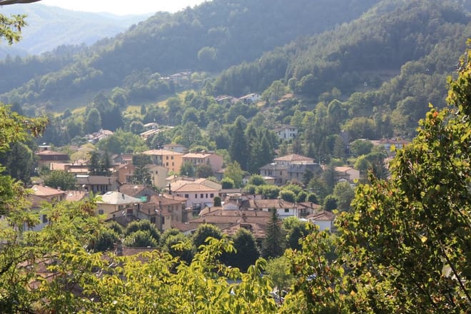 Panoramic view Marradi town