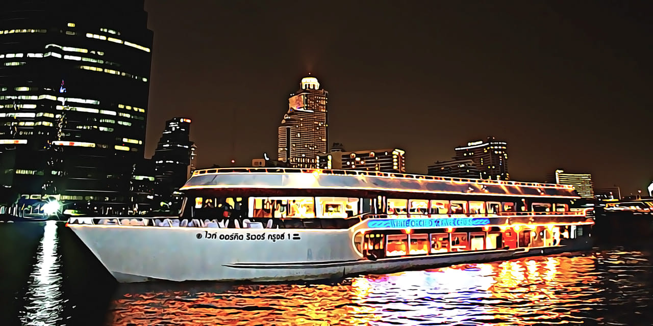 Bangkok Arrival Transfer with Bangkok River by Night Dinner Cruise 9