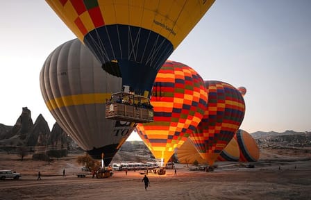 Hot Air Balloon Ride Over Göreme's Cappadocia Landscape