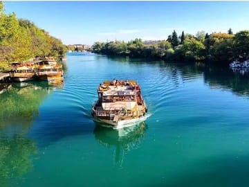 Manavgat River Boat Tour with Bazaar and Waterfall Visit from Alanya