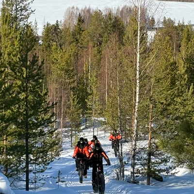 Electric Fat Biking at a Reindeer Farm in Rovaniemi - Image 13