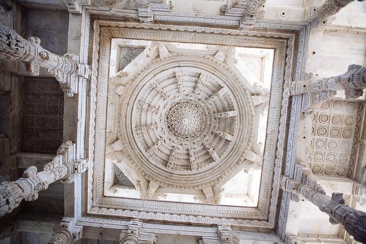 Interior of Jain Temple.