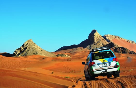 4×4 Hatta Safari to Fossil Rock & Honey Bee Garden visit with Breakfast