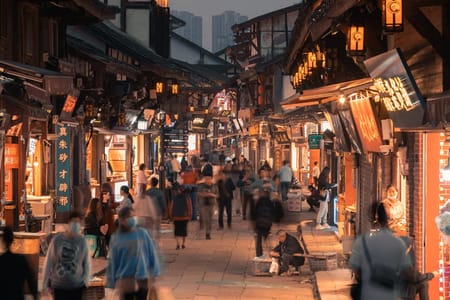 Chongqing Two Rivers Night Tour+WFC Building + Ciqikou Tour