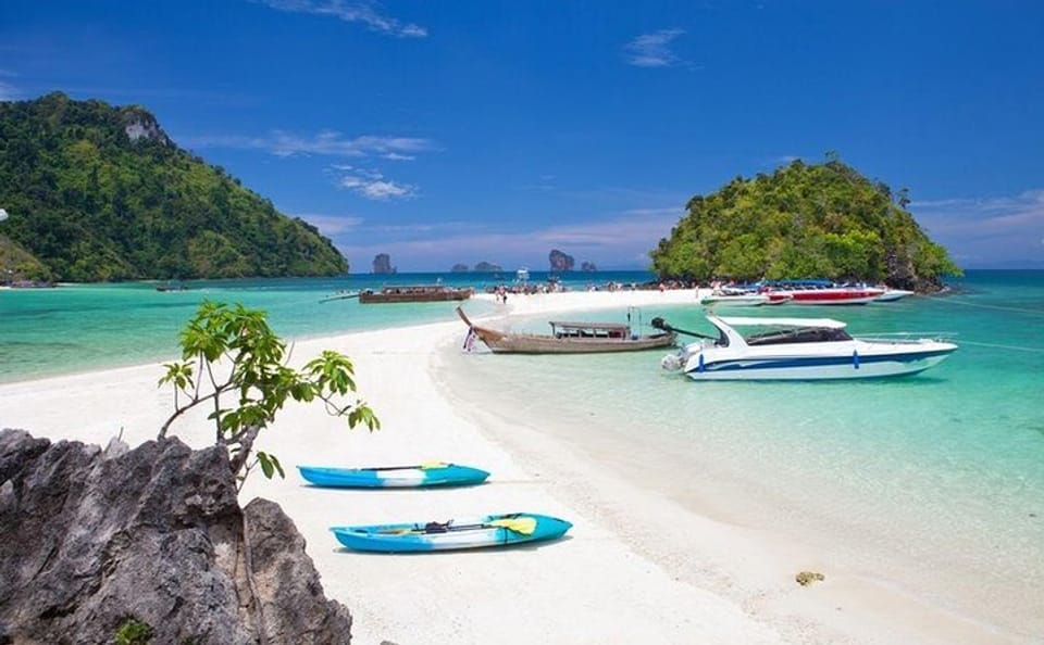 Krabi 7 Islands Sunset Tour with BBQ Dinner and Snorkeling