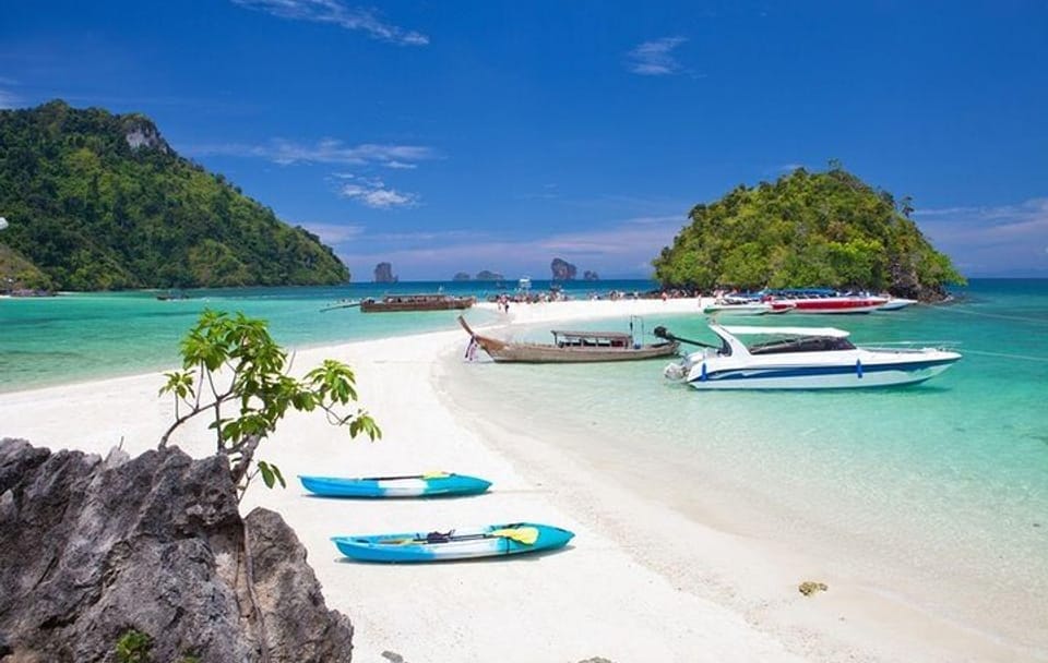 Krabi 7 Islands Sunset Tour with BBQ Dinner and Snorkeling