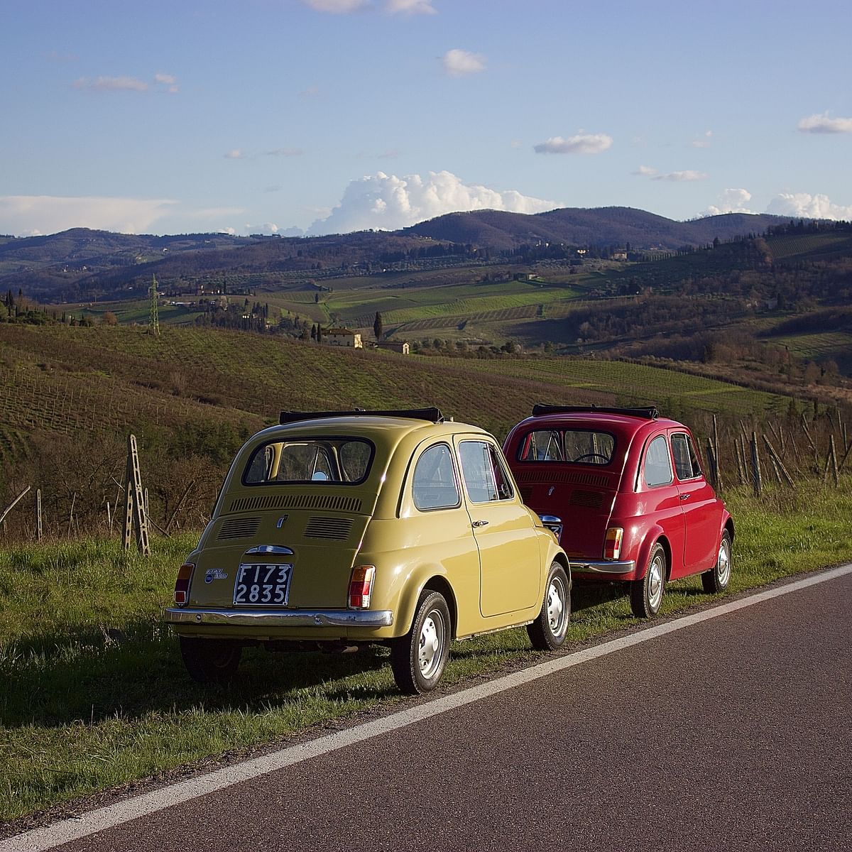 BUONGIORNO FIAT 500! Classic Guided Wine Tour in Chianti Wine Region included Tuscan Lunch and tasting (6 hrs)