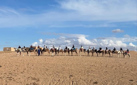 Agafay Desert Sunset Dinner and Camel Ride from Marrakech