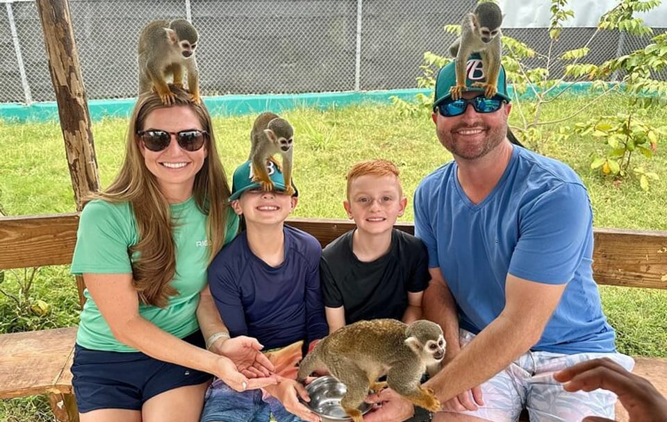 Damajagua Waterfalls and Monkey Private Van Tour