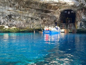 Boat Tour of Melissani Lake Cave and Myrtos Beach Views