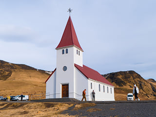 Vik Church overlooks the town and is a very cute mini stop we enjoy!