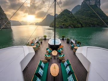 The Halong Catamaran Cruise - Luxury Day Tour with Jacuzzi