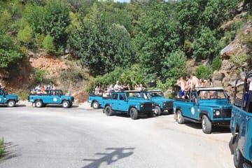 Jeep Safari with Off-Road, Lunch, Boat Tour & Transfer from Side