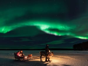 Aurora Hunting by Reindeer Sleigh