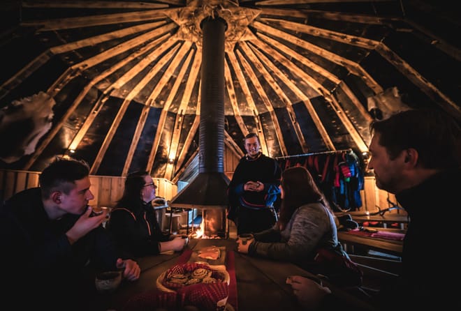 Long Reindeer Safari in the nature of Lapland (sleigh ride about 50-60 min)