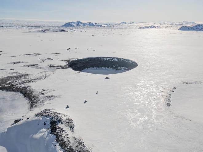 Lake Mývatn Snowmobile tour from Akureyri photo 5