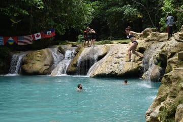 Blue Hole and Dunn's River Falls Tour from Falmouth