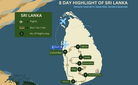 8-Day Private Tour with Train Ride, Safari & Beaches