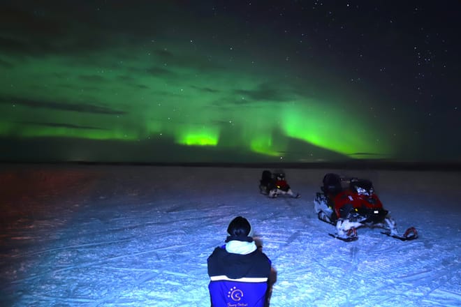 Searching Aurora with Snowmobile 4