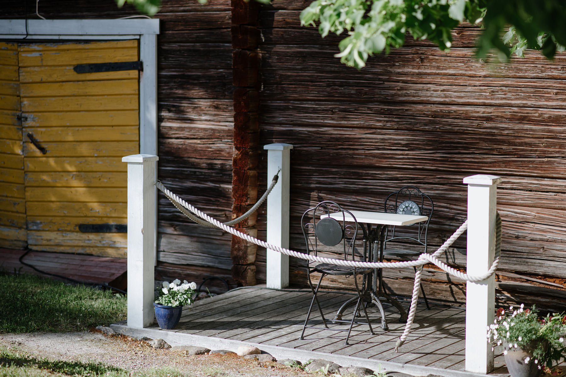 A little terrace at Tiittala manor house