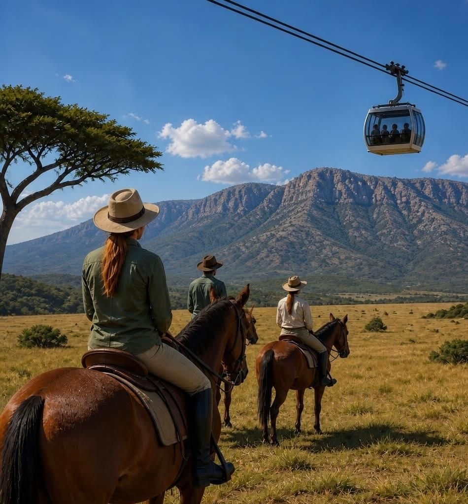Horseback Safari and Cable Car Ride from Johannesburg