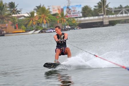 Wake Boarding in Bentota