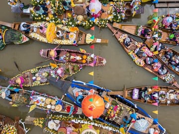 From Bangkok: Floating Market and Ayutthaya Guided Day Tour