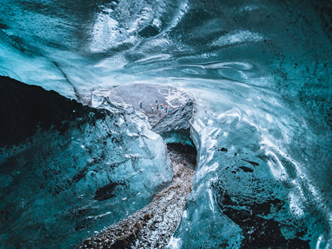 Katla Ice Cave & Black Beach with Drone, photo 3