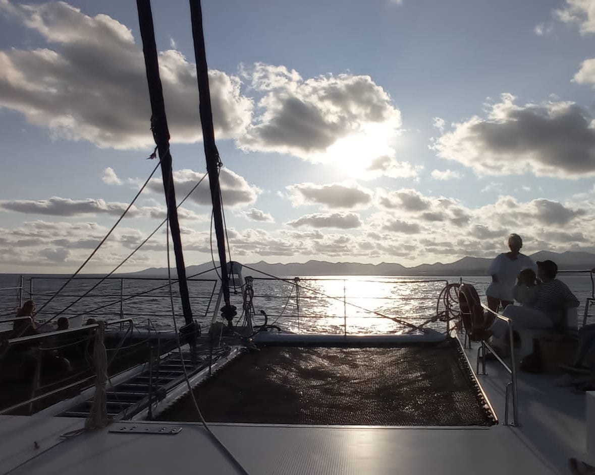 View from the catamaran