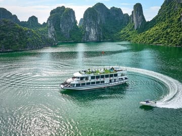 Discover Halong Bay's Wonders: 5* Sonata Cruise with Jacuzzi