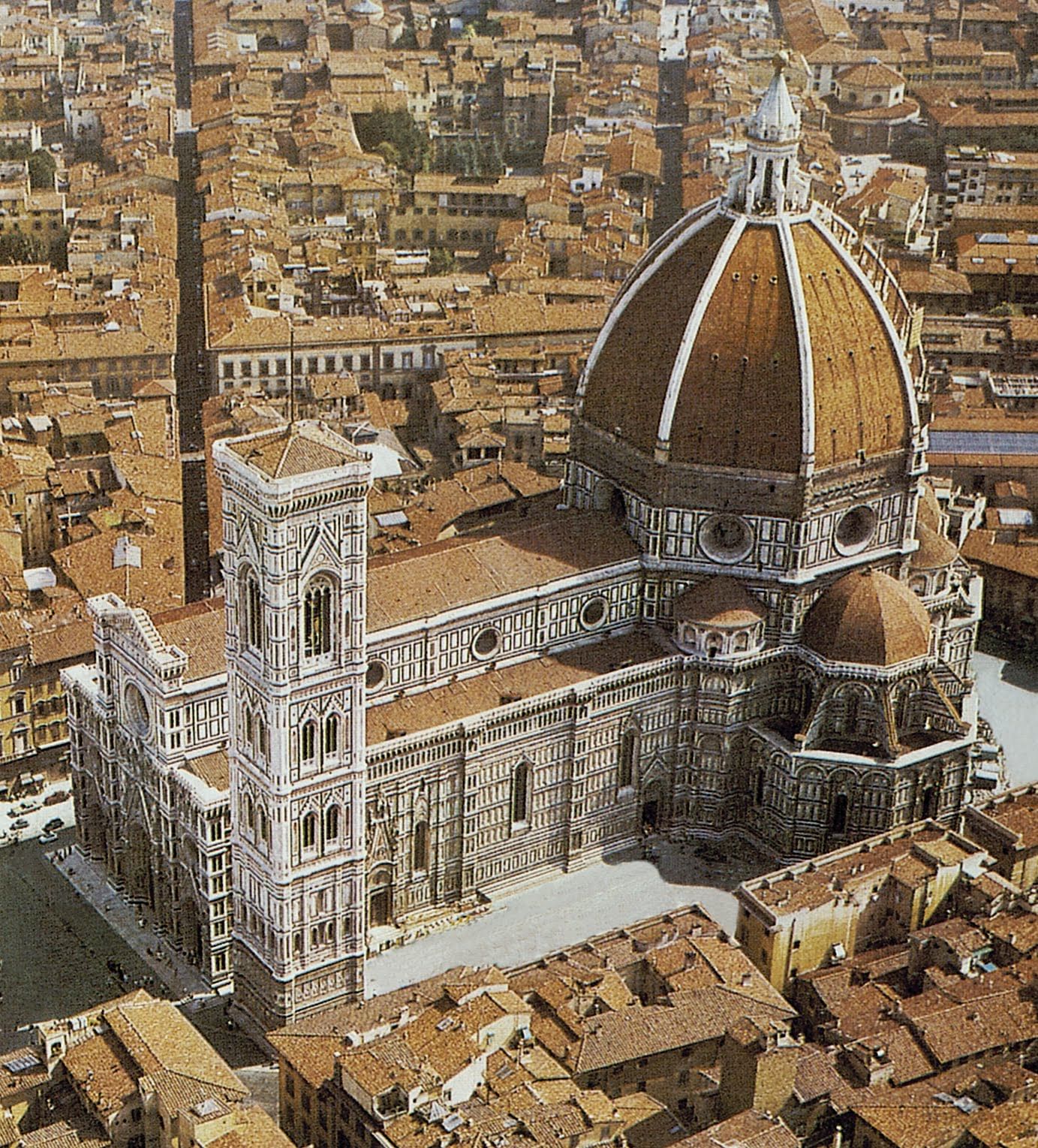Aerial view of Santa Maria del Fiore Cathedral