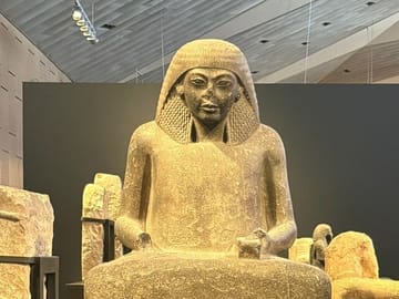 Grand Egyptian Museum Tour and Sunset Camel Ride in Giza