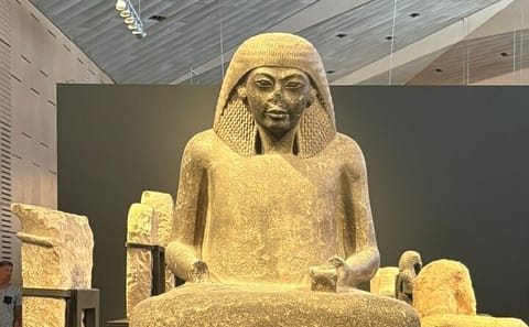 Grand Egyptian Museum Tour and Sunset Camel Ride in Giza