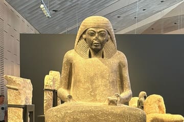 Grand Egyptian Museum Tour and Sunset Camel Ride in Giza