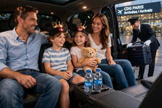 Transfer CDG Paris private Ideal families with child seats
