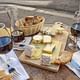 Tasting session of local cheeses with wine