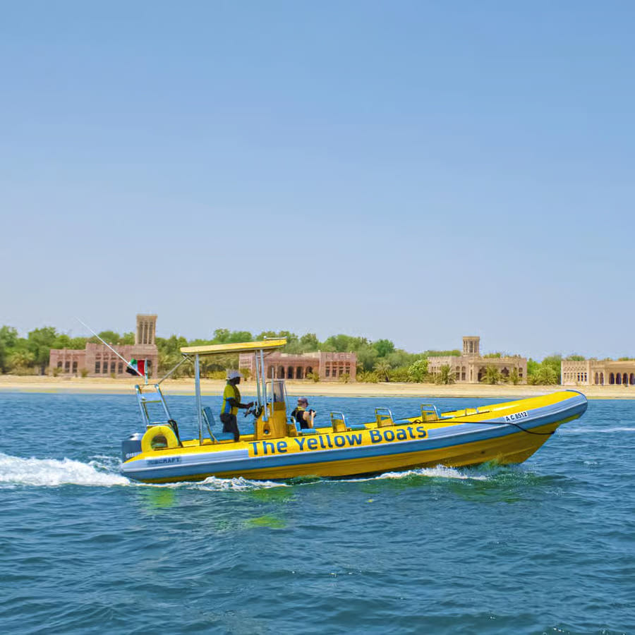 Abu Dhabi: Your Yellow Boat Coastline Tour