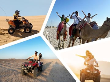 Qatar quad bike ATV ride and camel ride tour in doha by Falcon Tours Doha- Qatar