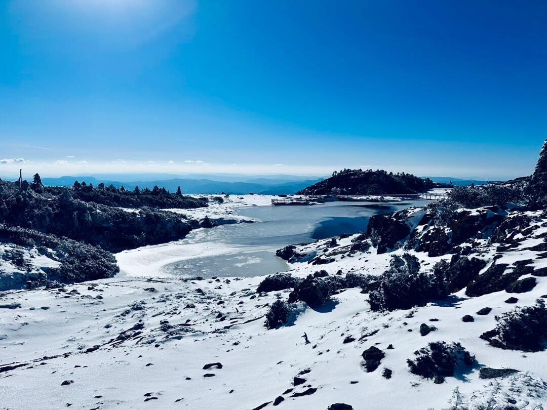 Small tianchi (frozen lake）