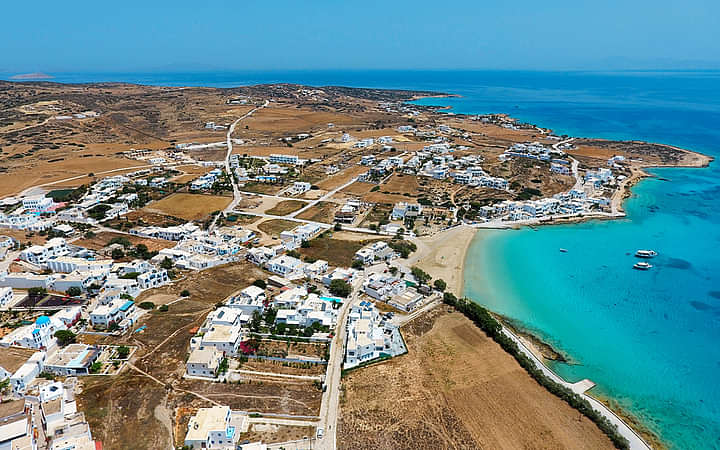 The main settlement of Koufonisia shown from the air